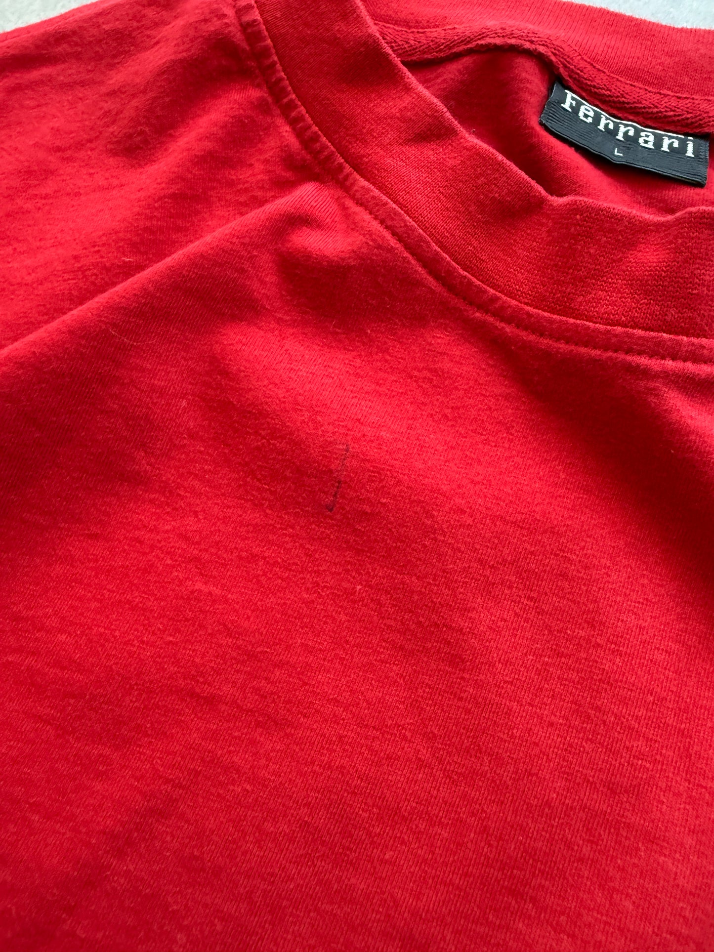 Ferrari vintage muška crvena oversized majica (L)