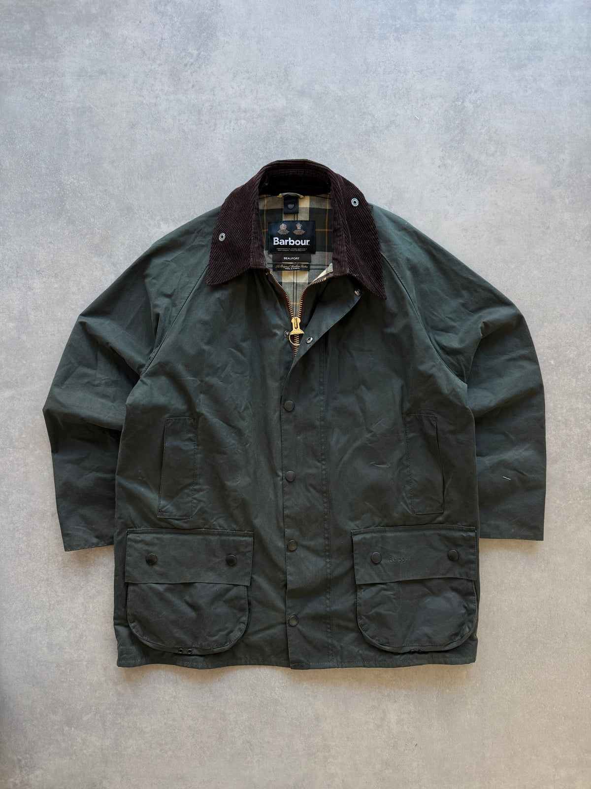 Barbour Beaufort Tartan muška wax cotton jakna (L)