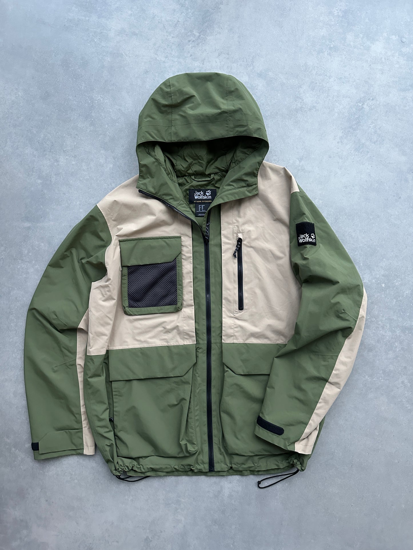 Jack Wolfskin muška zelena shell jakna (XXL)