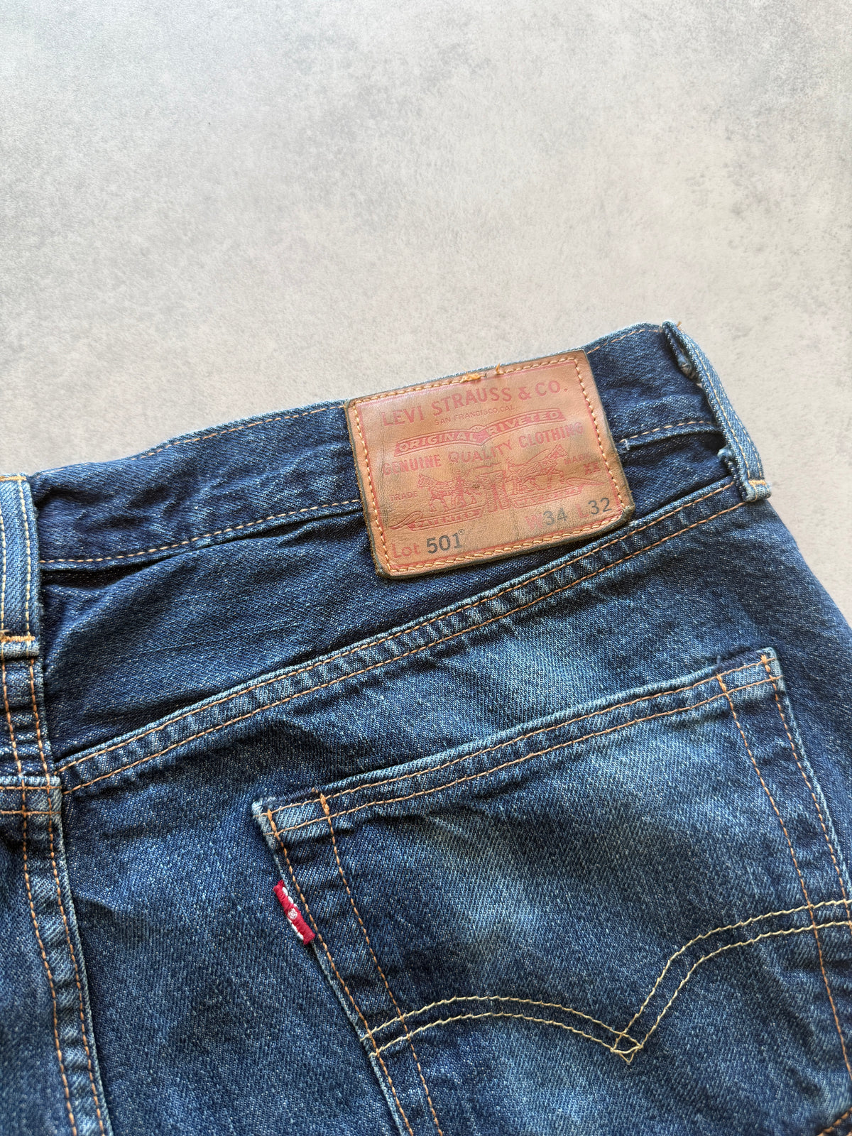 Levis 501 Premium muške plave farmerke (34x32)
