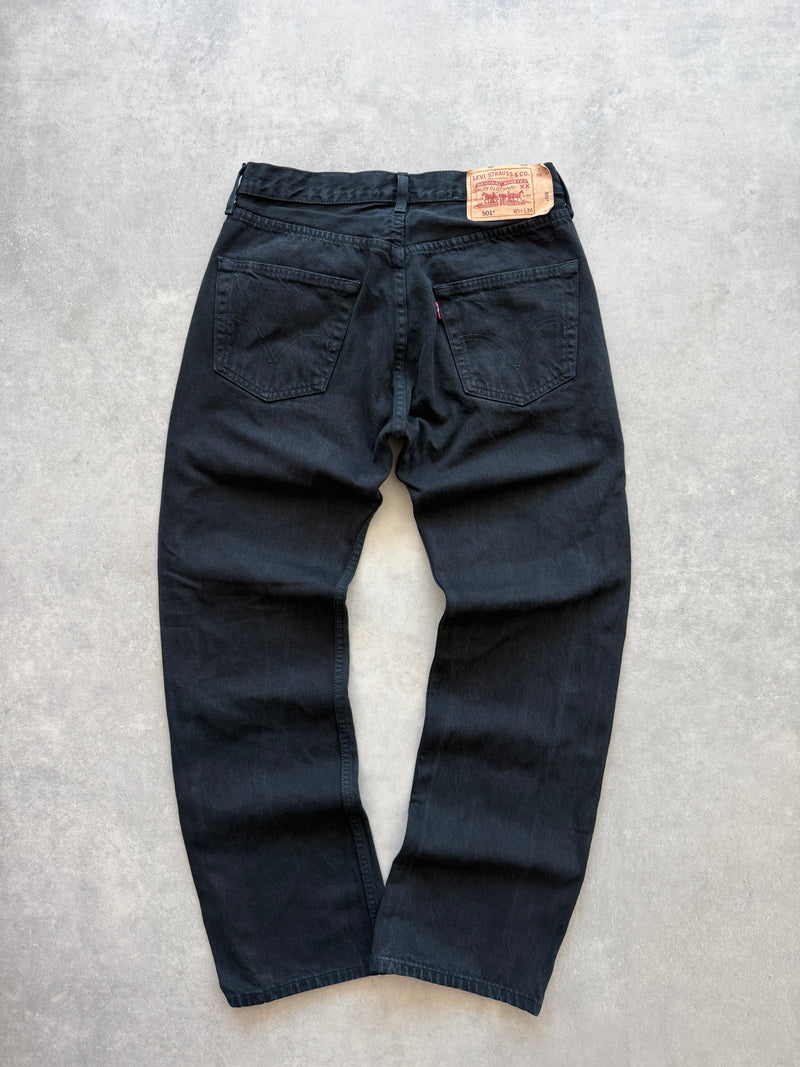 Levis 501 muške crne farmerke (31x30)