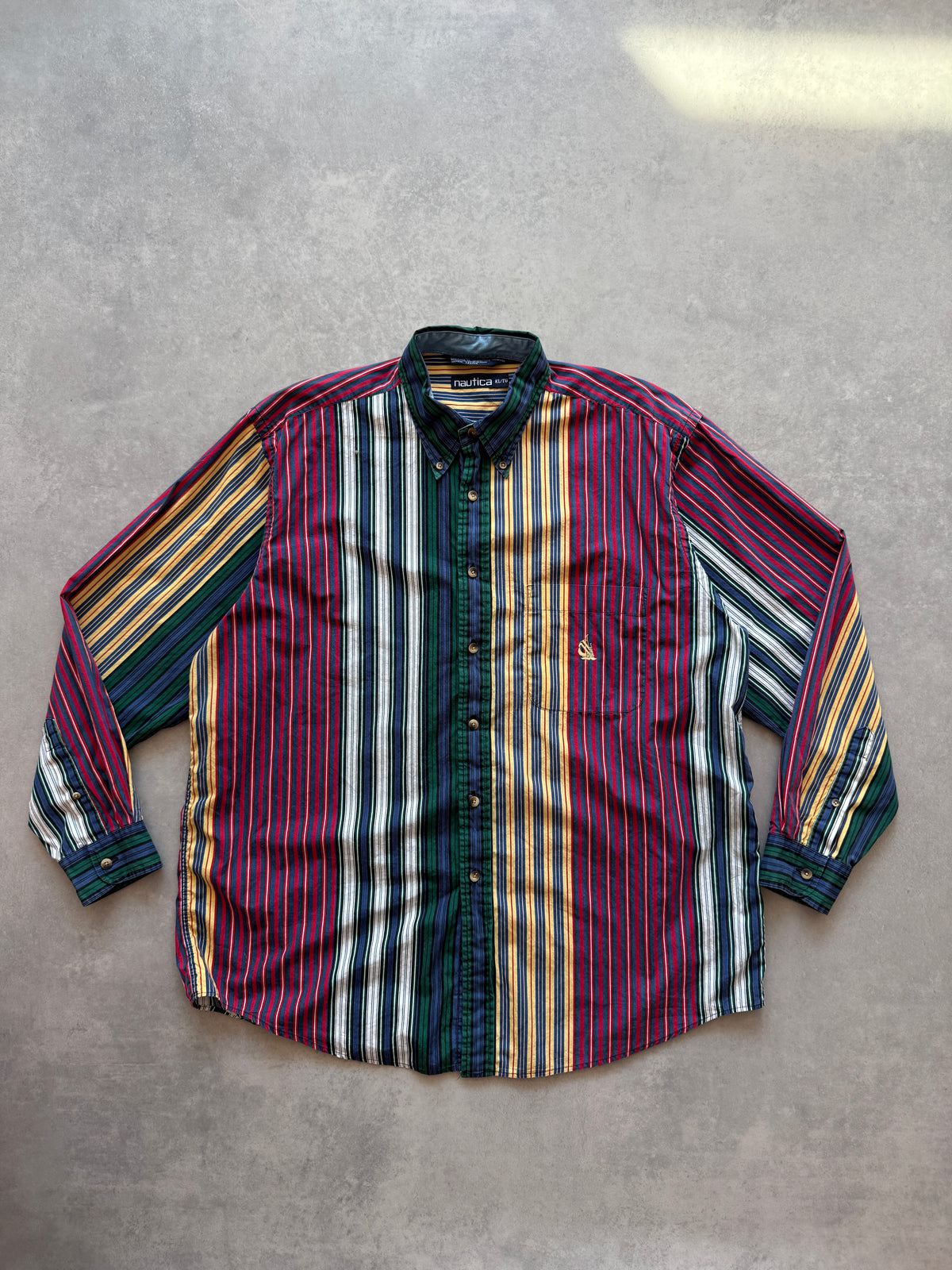 Nautica vintage muška prugasta košulja (XL)