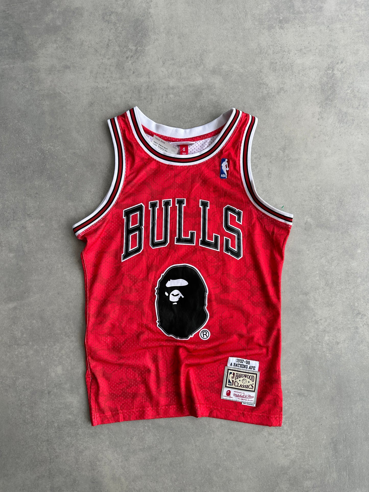 Mitchell & Ness Chicago Bulls x BAPE muški kosarkaski dres (S)