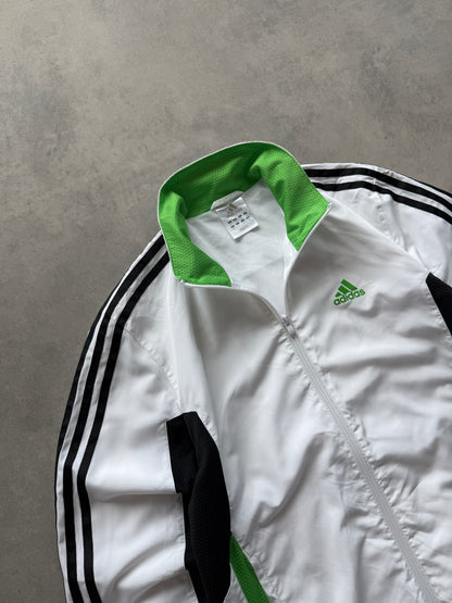 Adidas 2000s muška bijela šuškava dukserica (S)