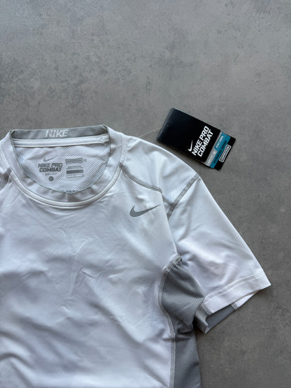 Nike Pro Combat muška bijela kompresiona majica (M, L, XL)
