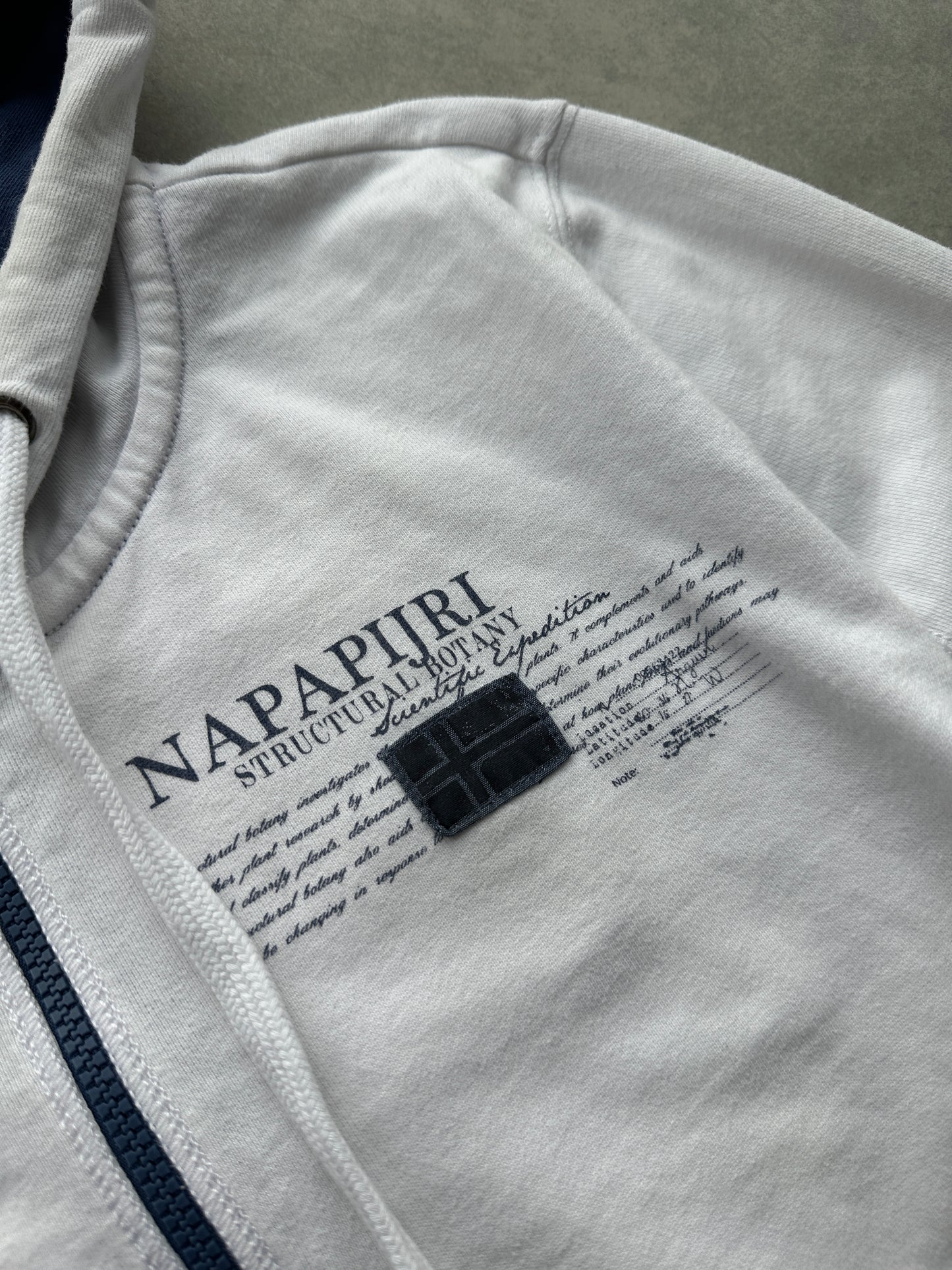 Napapijri bijela muška zip dukserica (L)