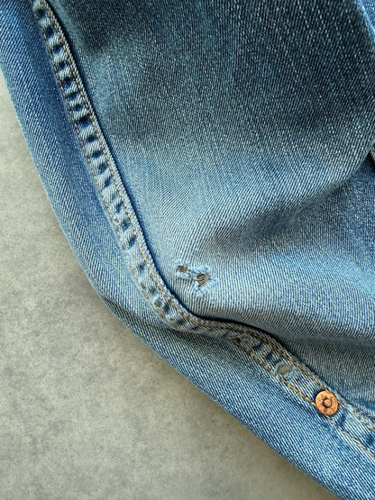 Levis vintage muška distressed cropped fit teksas jakna (L)