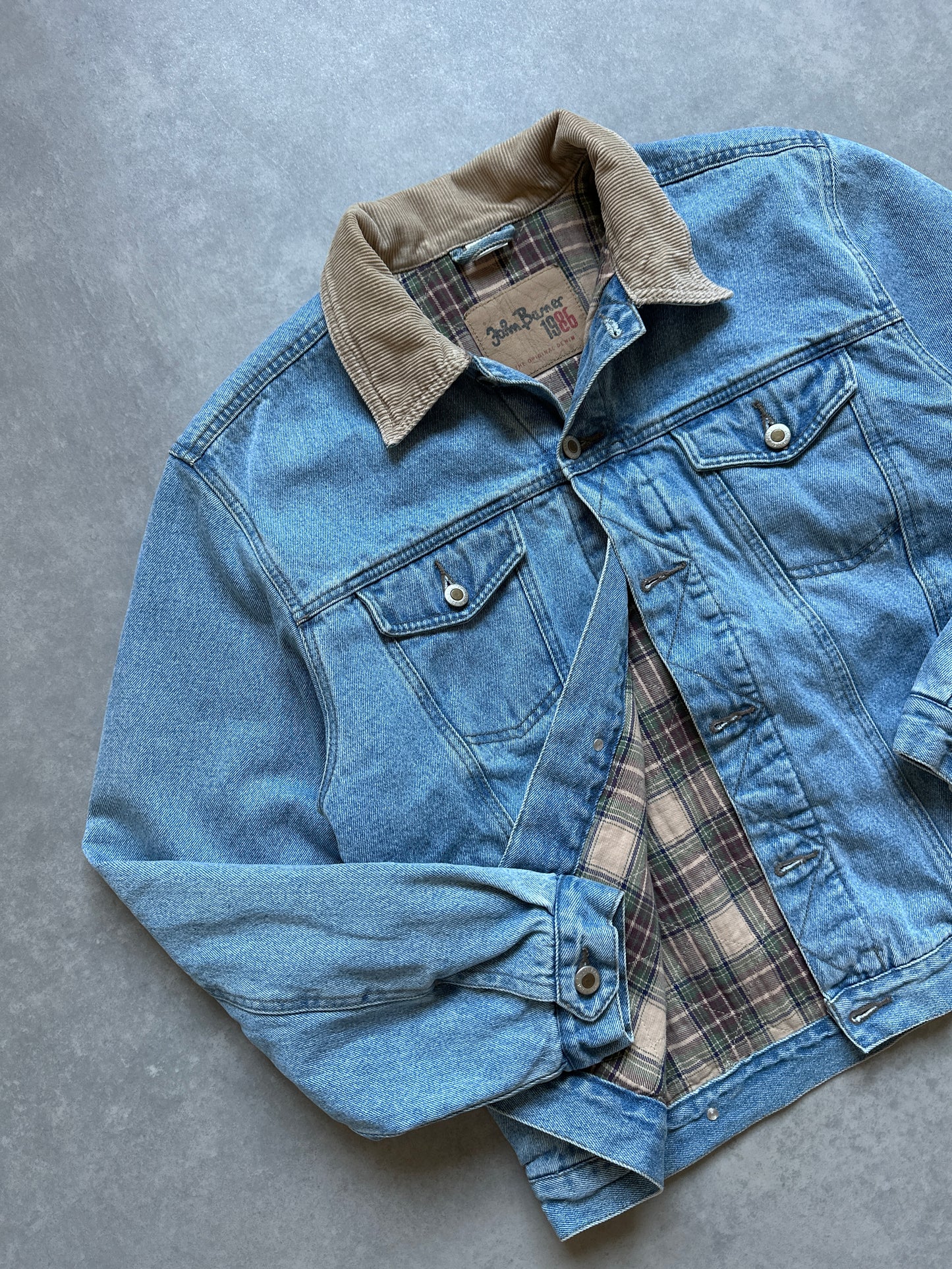 John Baner retro muška teksas jakna (L)