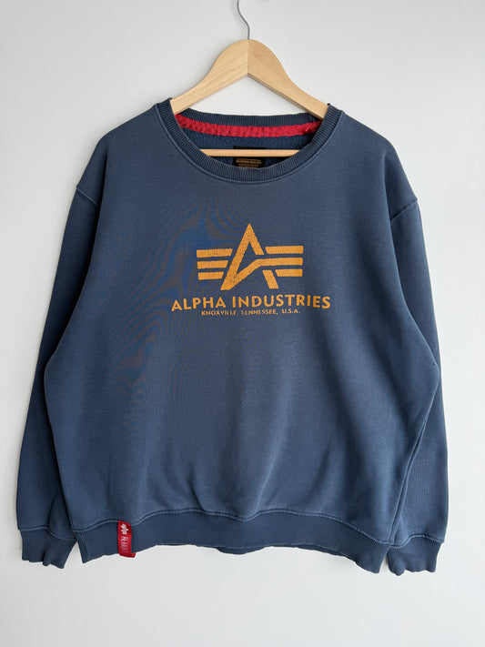 Alpha Industries muška plava dukserica (XL)