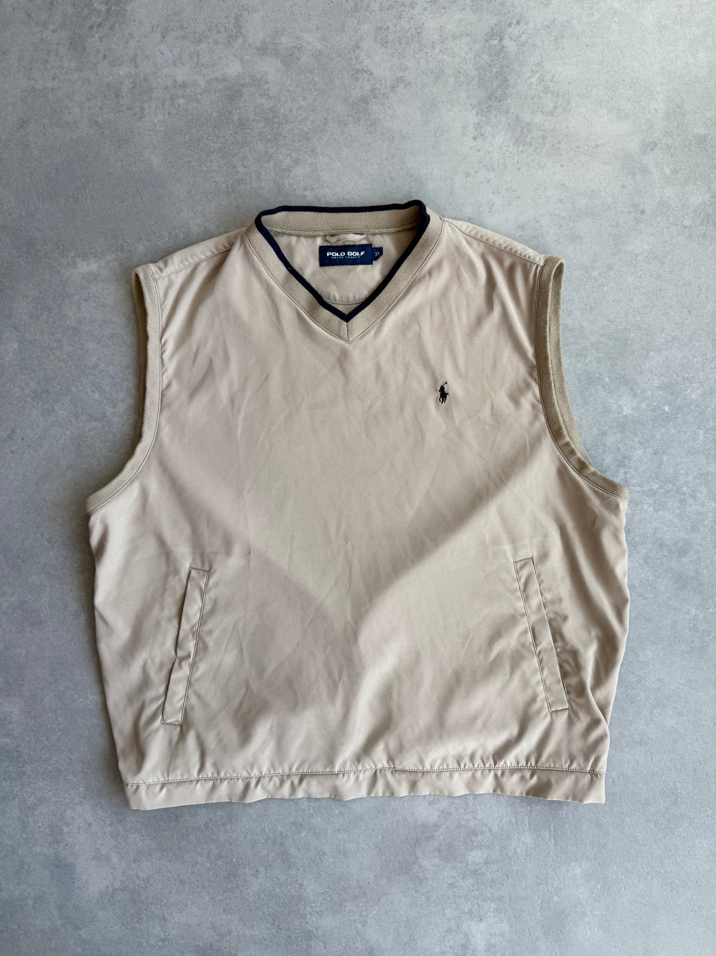 Polo by Ralph Lauren vintage muški šuškavi Golf prsluk (XL)