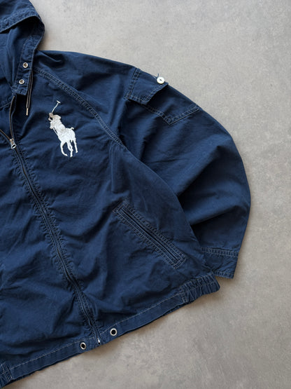 Polo by Ralph Lauren vintage muška big pony navy tanka jakna (M)