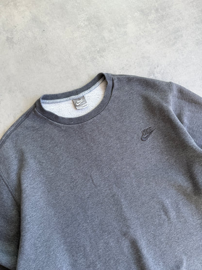 Nike 2000s muška basic siva dukserica (XL)