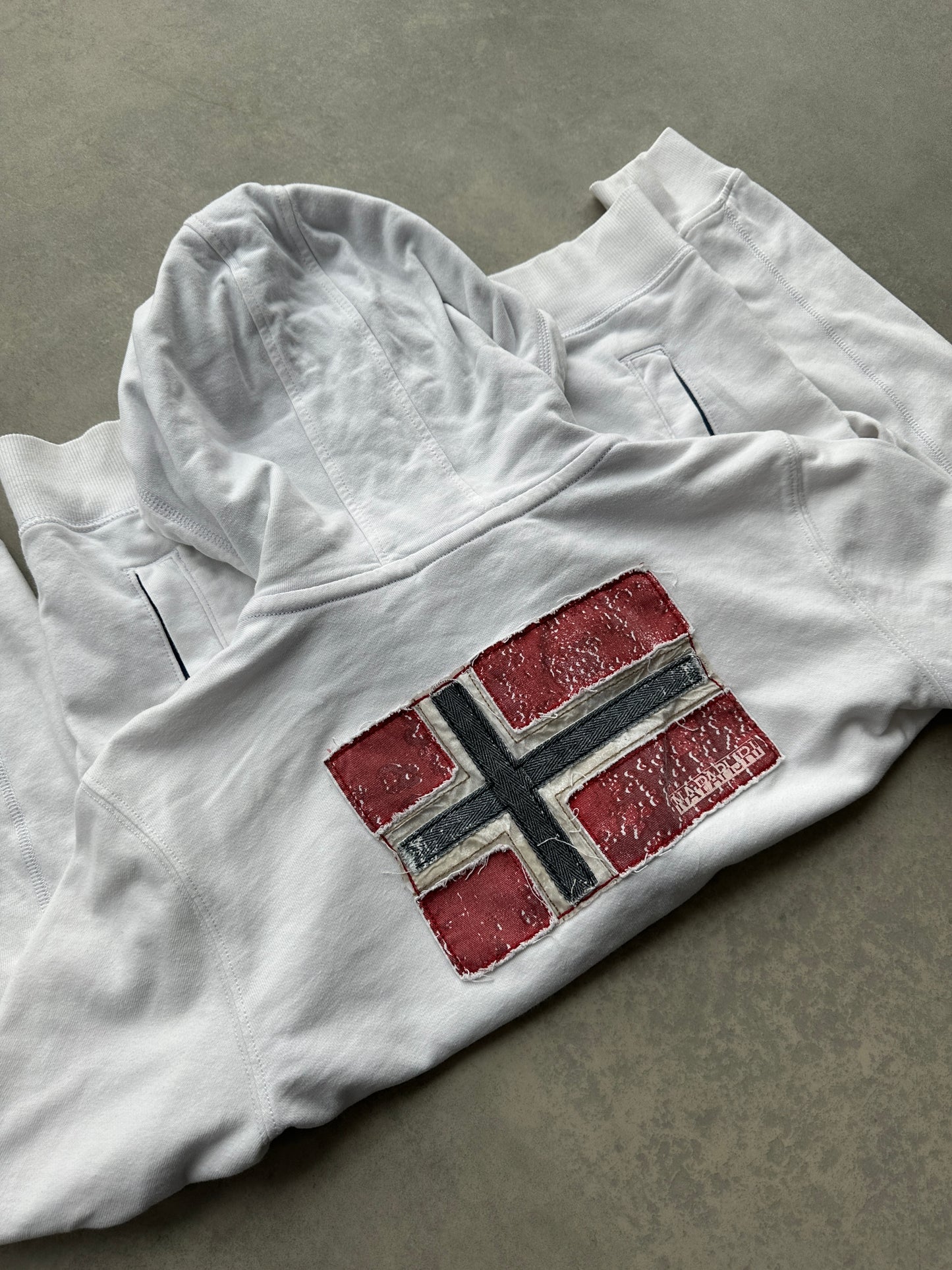 Napapijri bijela muška zip dukserica (L)