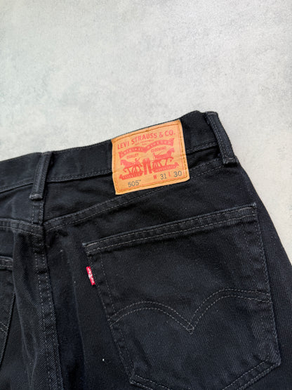 Levis 505 muške crne farmerke (31x30)