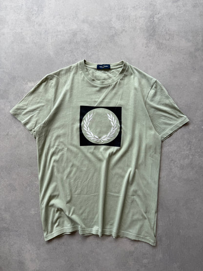 Fred Perry muška zelena majica (M)
