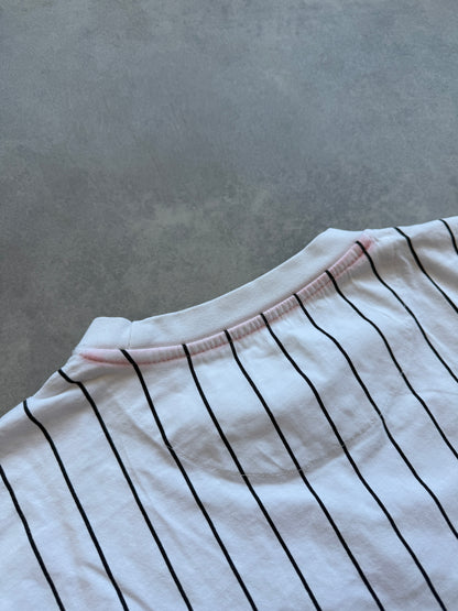Karl Kani muška bijela prugasta oversized majica (M)