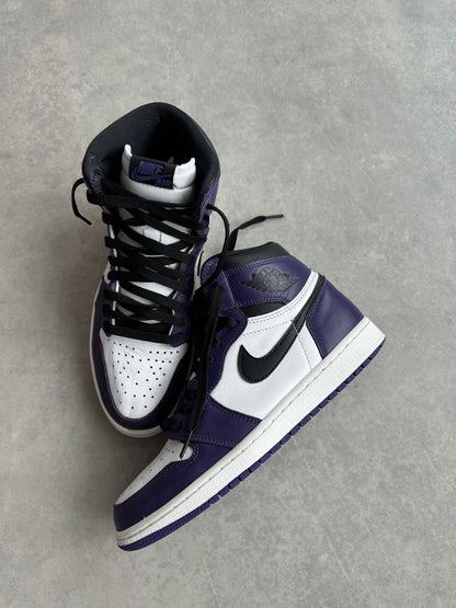 Nike Air Jordan 1 Retro High Court Purple White muške patike (42.5)