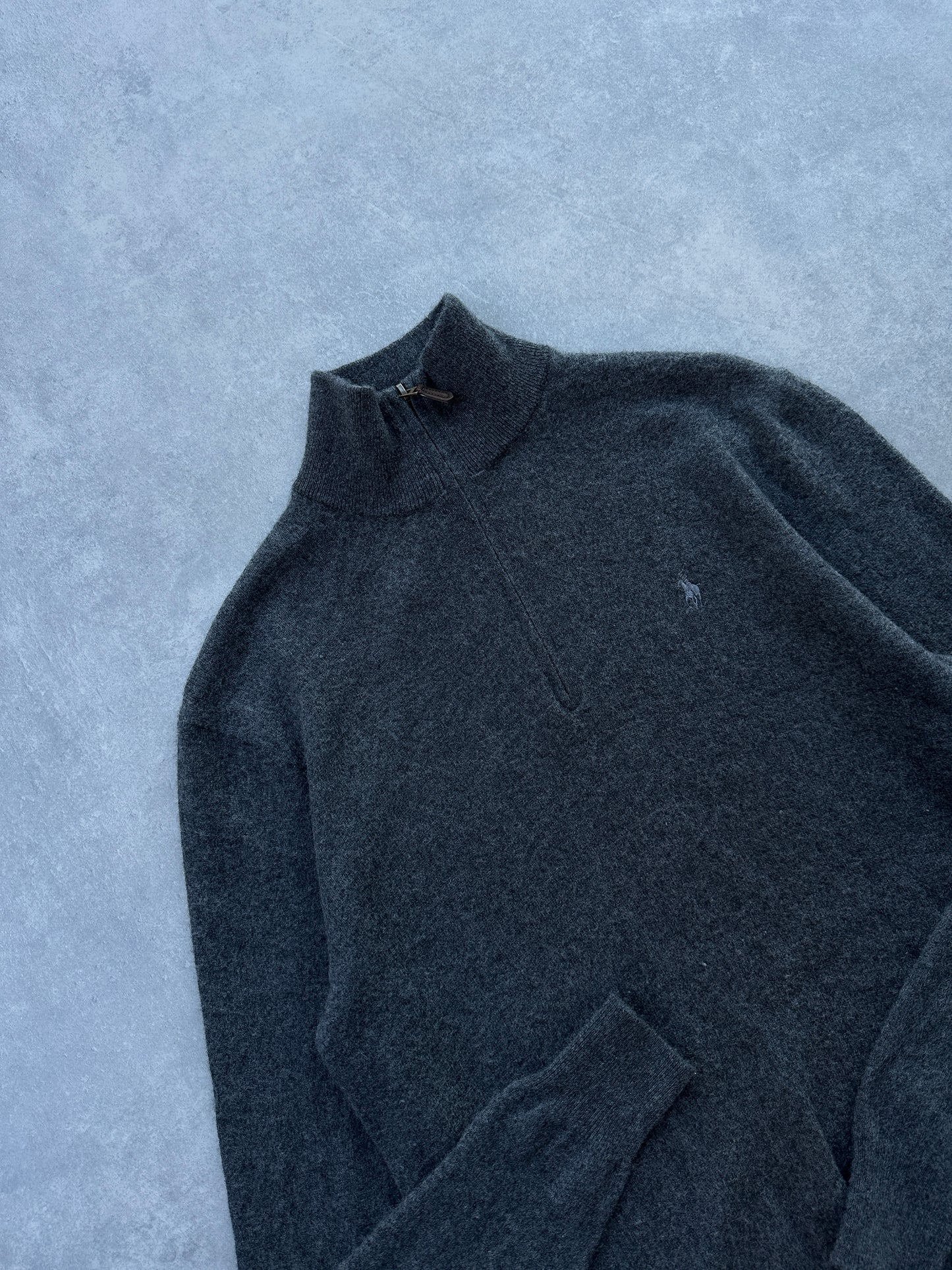 Polo by Ralph Lauren 1/4 zip muški vuneni džemper (M)