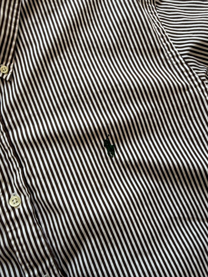 Polo by Ralph Lauren vintage muška smeđa prugasta košulja (XXL)