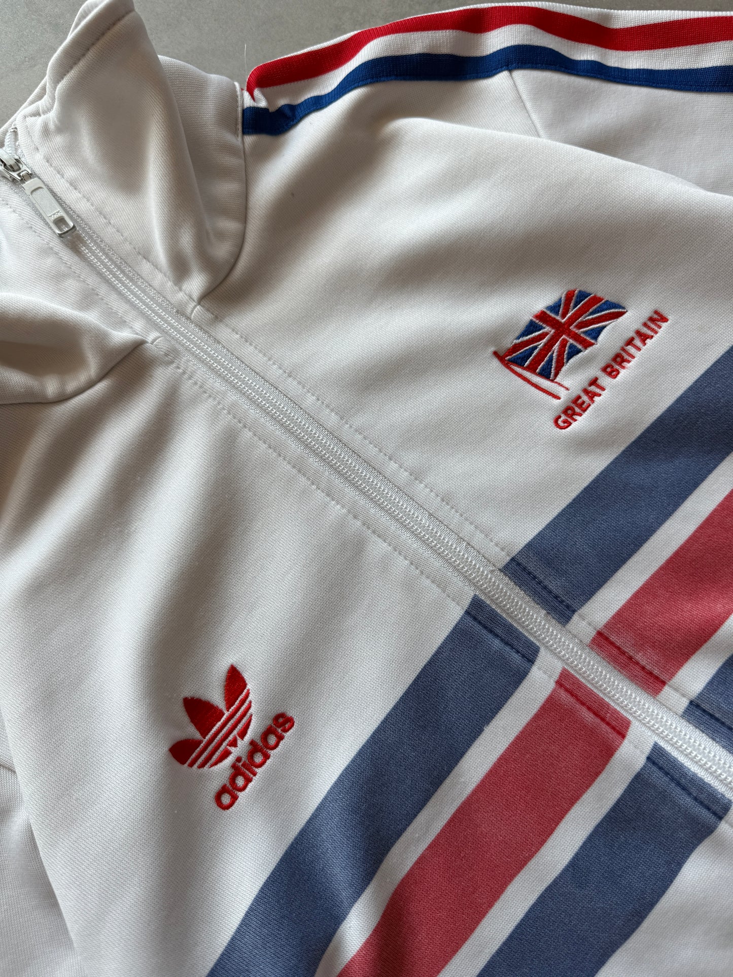 Adidas x Great Britain 2000s ženska zip dukserica (M)