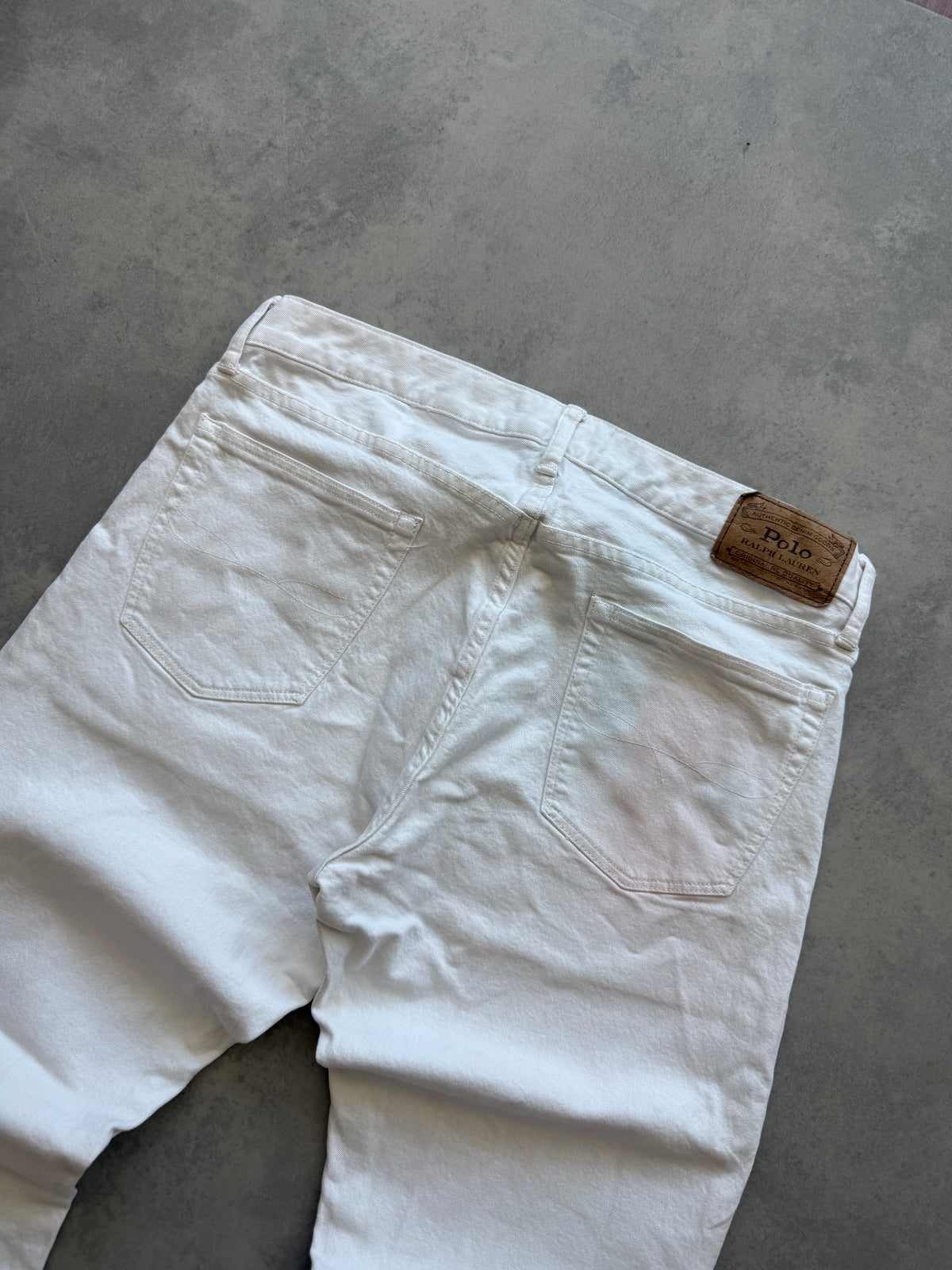 Polo by Ralph Lauren muške bijele slim fit farmerke (34x34)