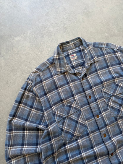 Levis vintage muška plava karirana košulja (L)