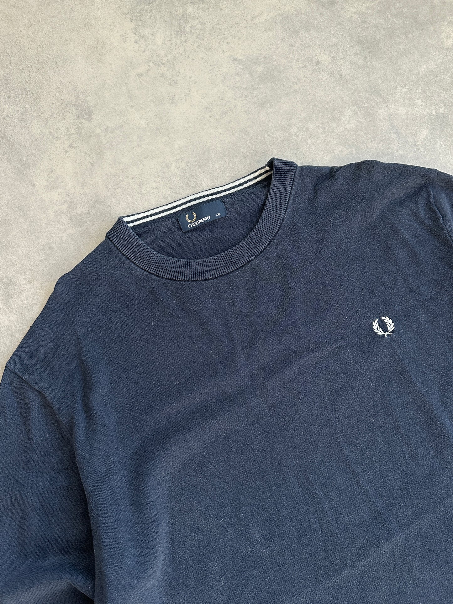 Fred Perry vintage muški navy džemper (XXL)