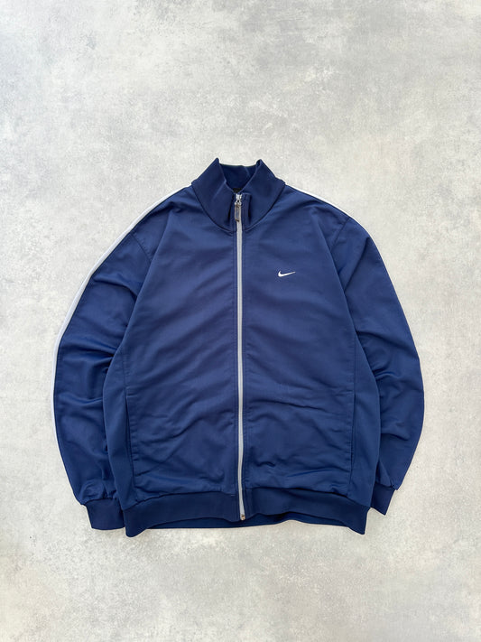 Nike 2000s navy blue muška dukserica na kopcanje (M)