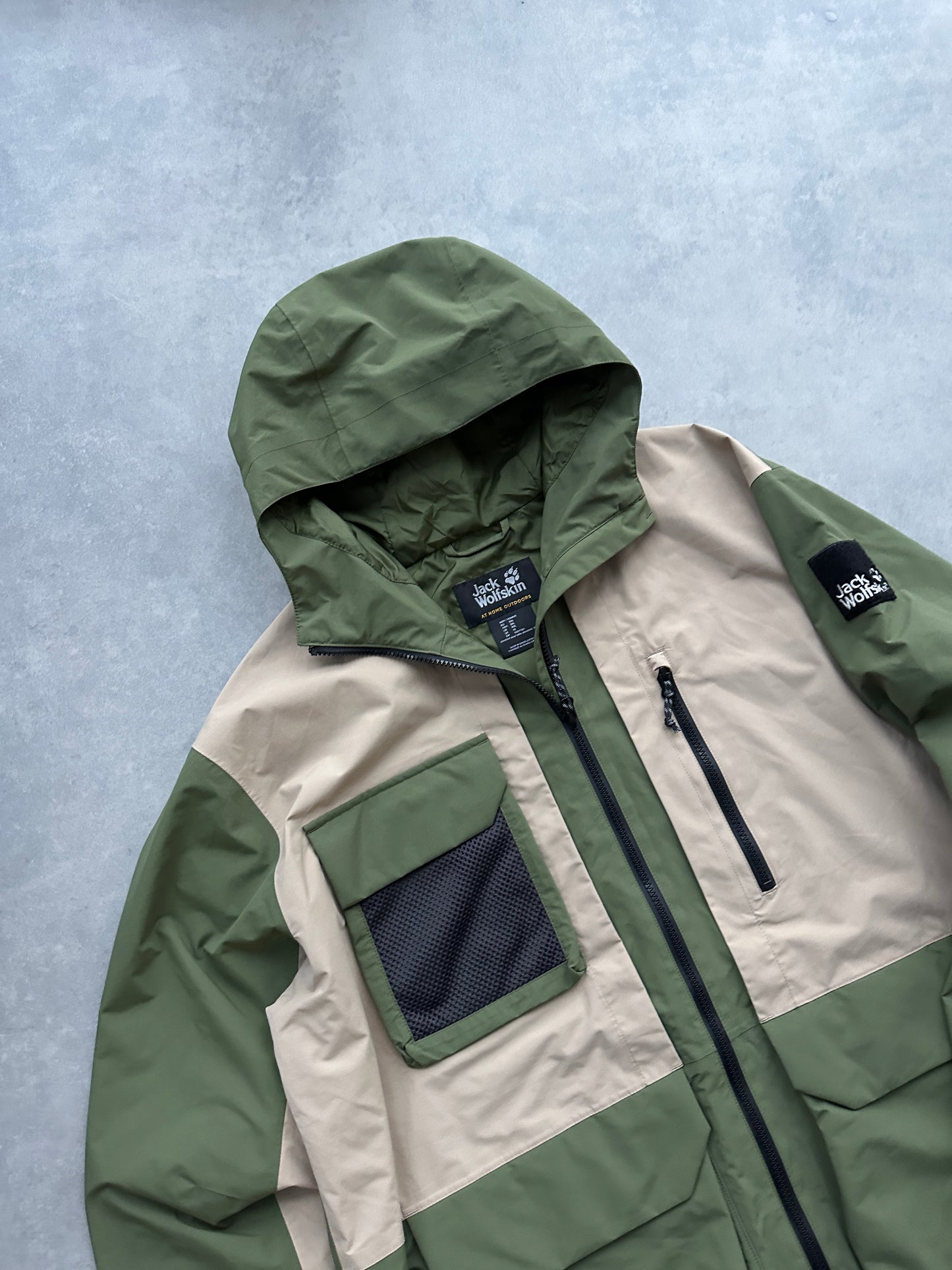 Jack Wolfskin muška zelena shell jakna (XXL)