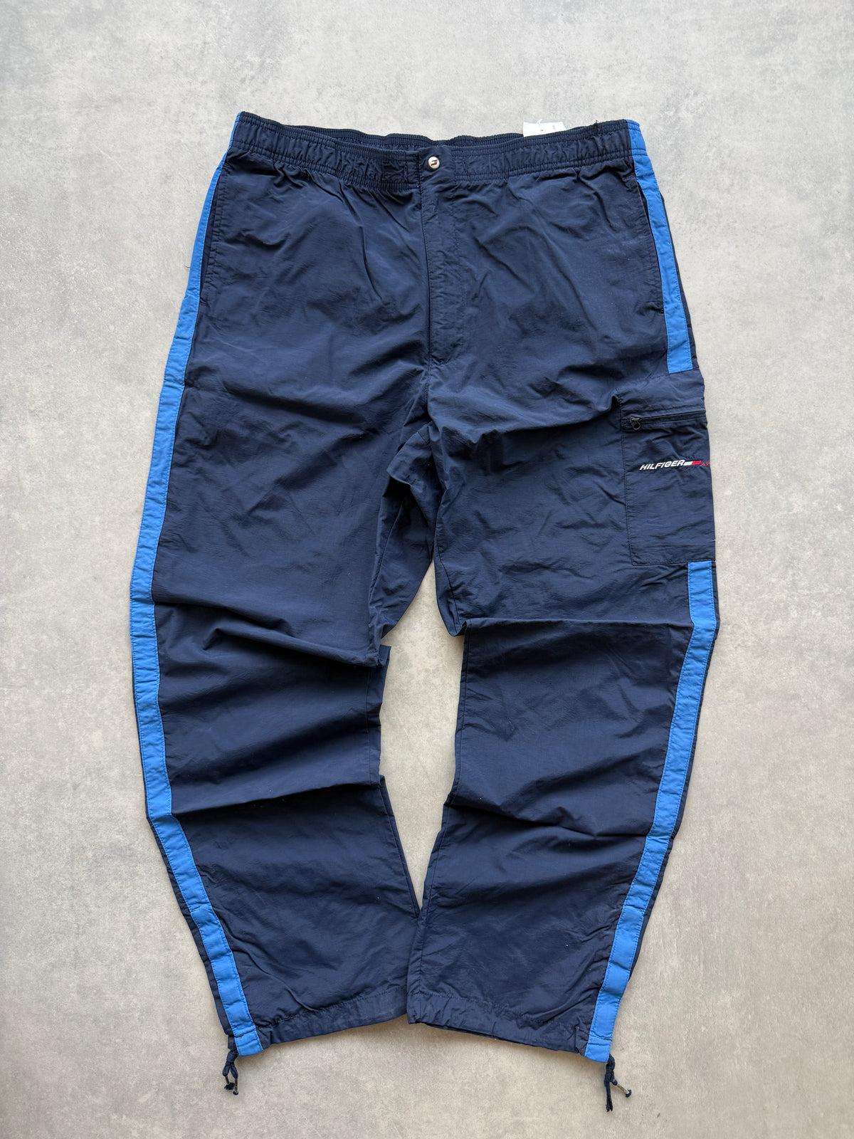 Tommy Hilfiger Athletic vintage muške šuškave baggy hlace (L)
