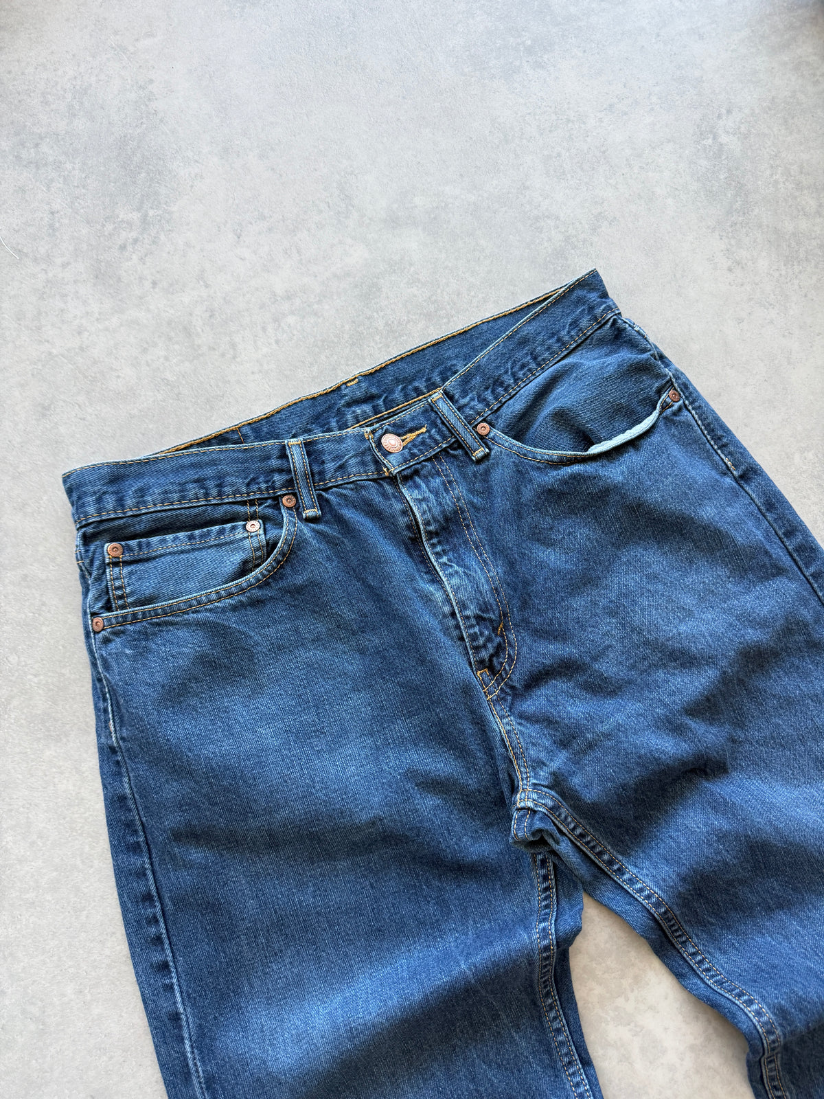 Levis 505 muške tamno plave farmerke (34x34)