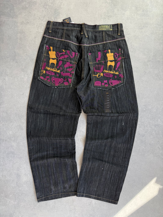 Sir Benni Miles 2000s muške baggy farmerke (38)