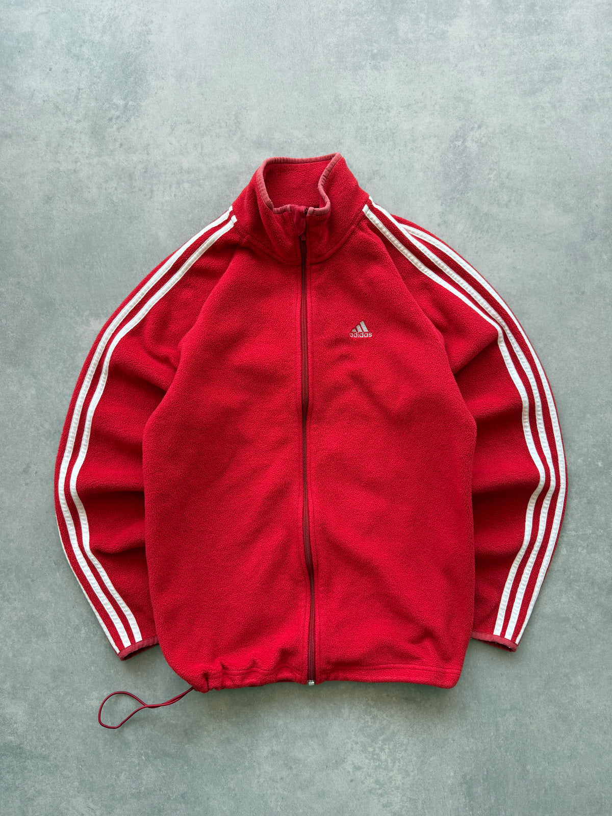 Adidas vintage muška crvena fleece dukserica (S)