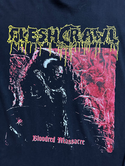 Fleshcrawl Bloodred Massacre vintage muška bend majica (XL)