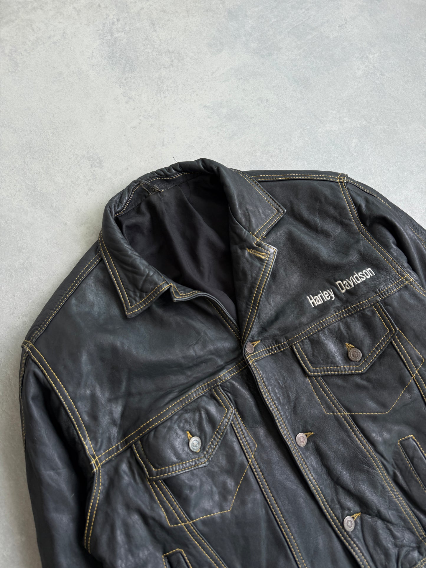 Harley Davidson vintage muška kožna jakna (S)