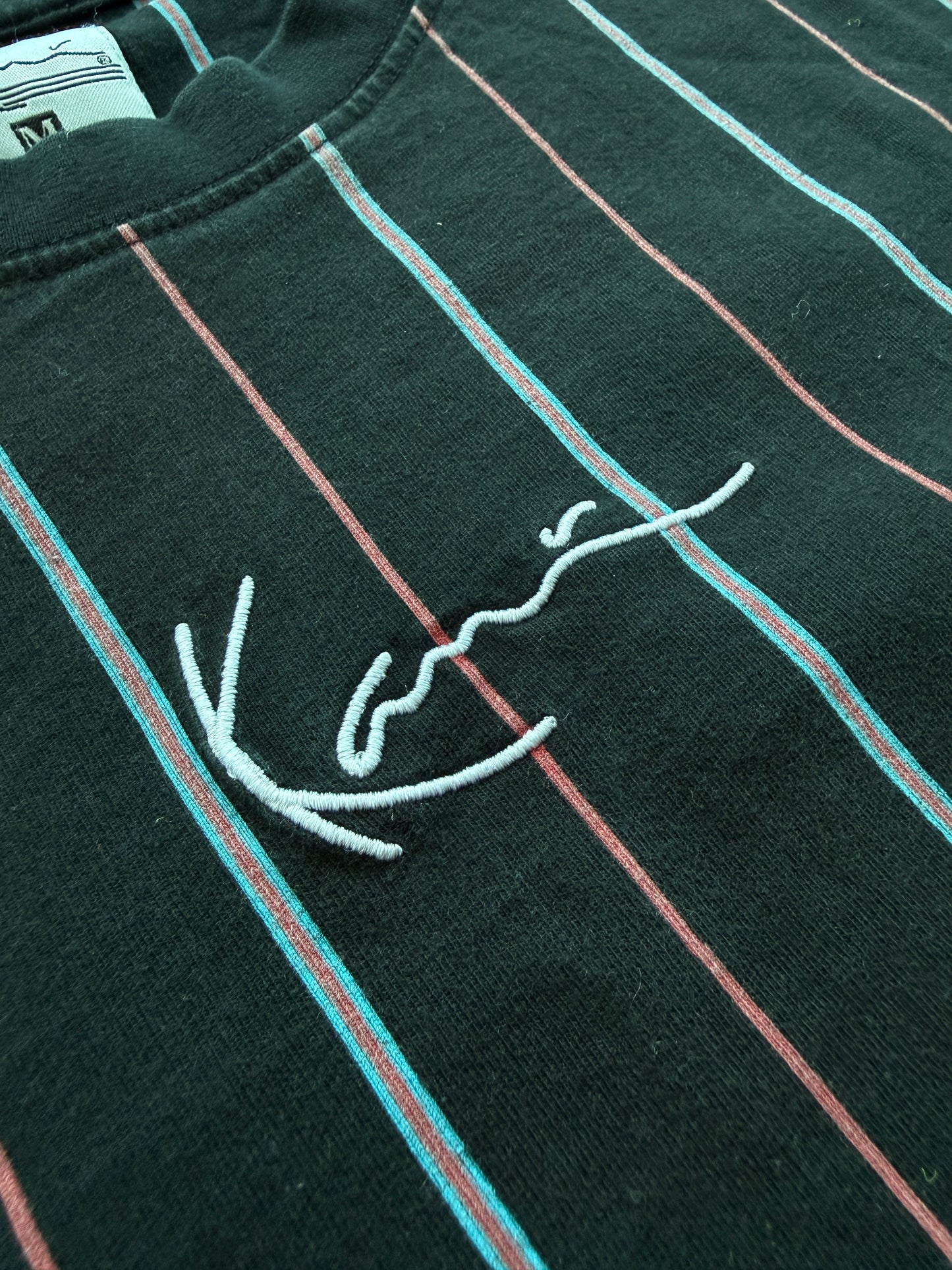 Karl Kani muška crna prugasta majica (M)