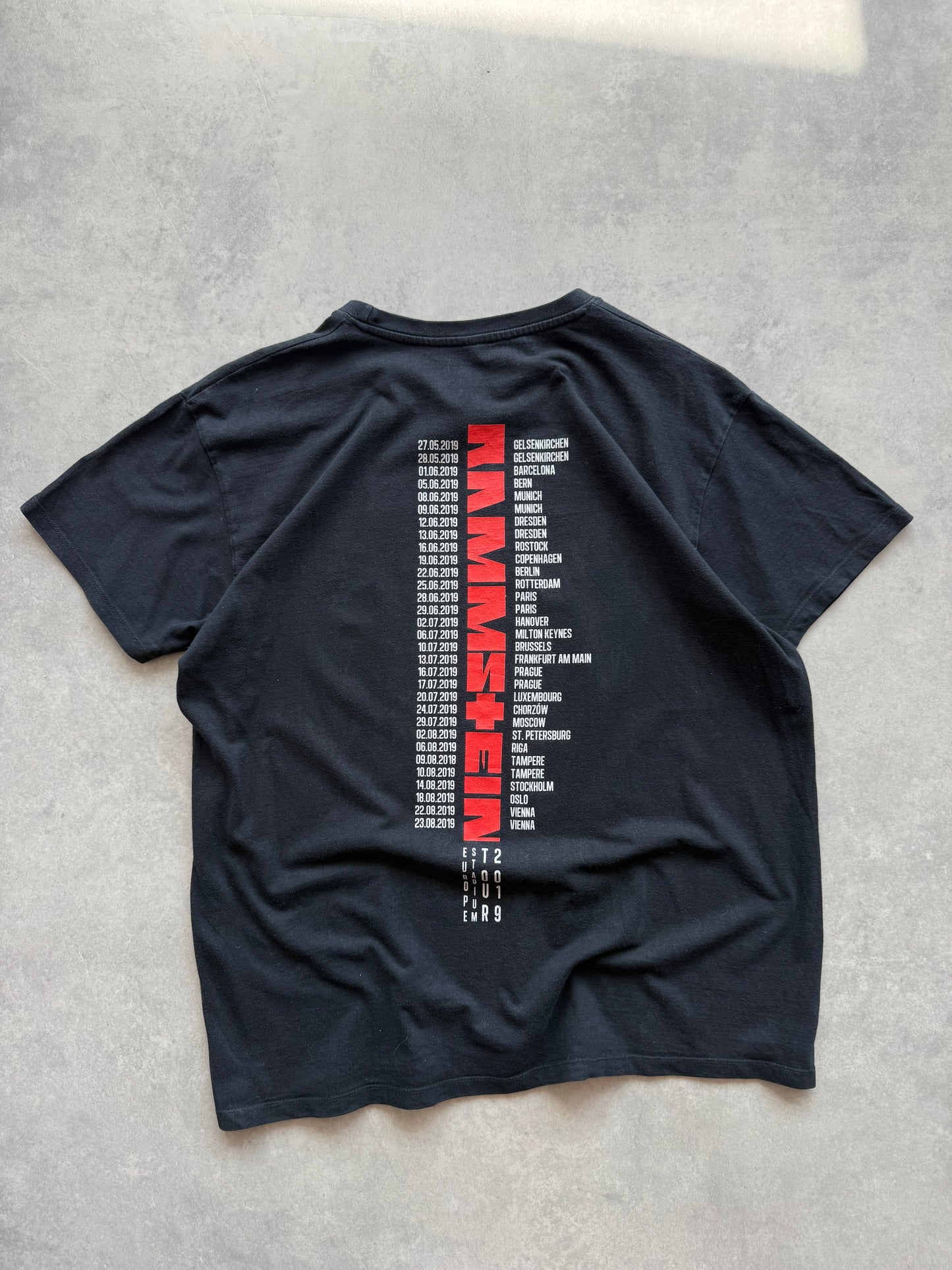 Rammstein muška crna bend majica (XL)