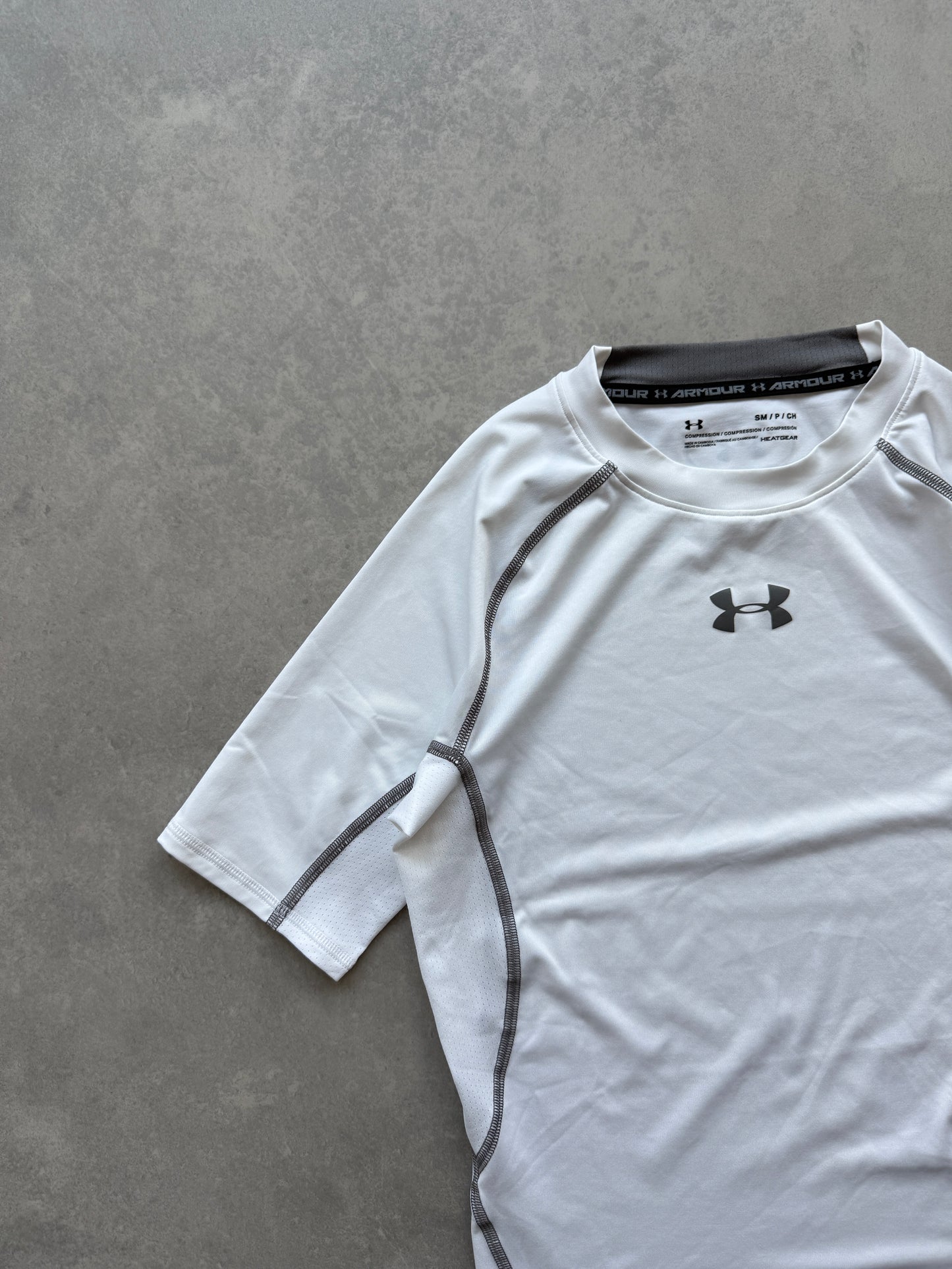 Under Armour muška bijela kompresiona majica (S)
