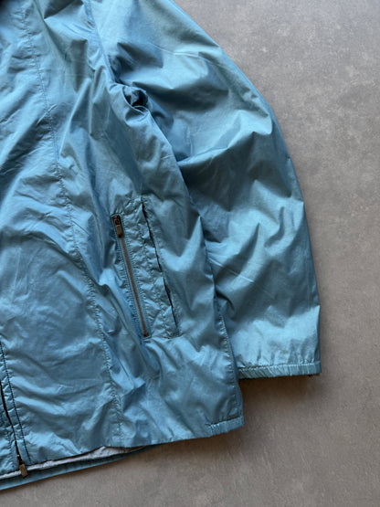 Hugo Boss vintage 90s muška ice blue šuškava jakna (L)