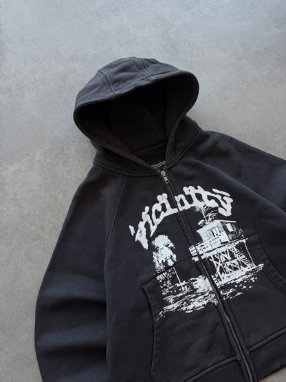 Vicinity muška heavy cotton boxy fit zip dukserica (S)