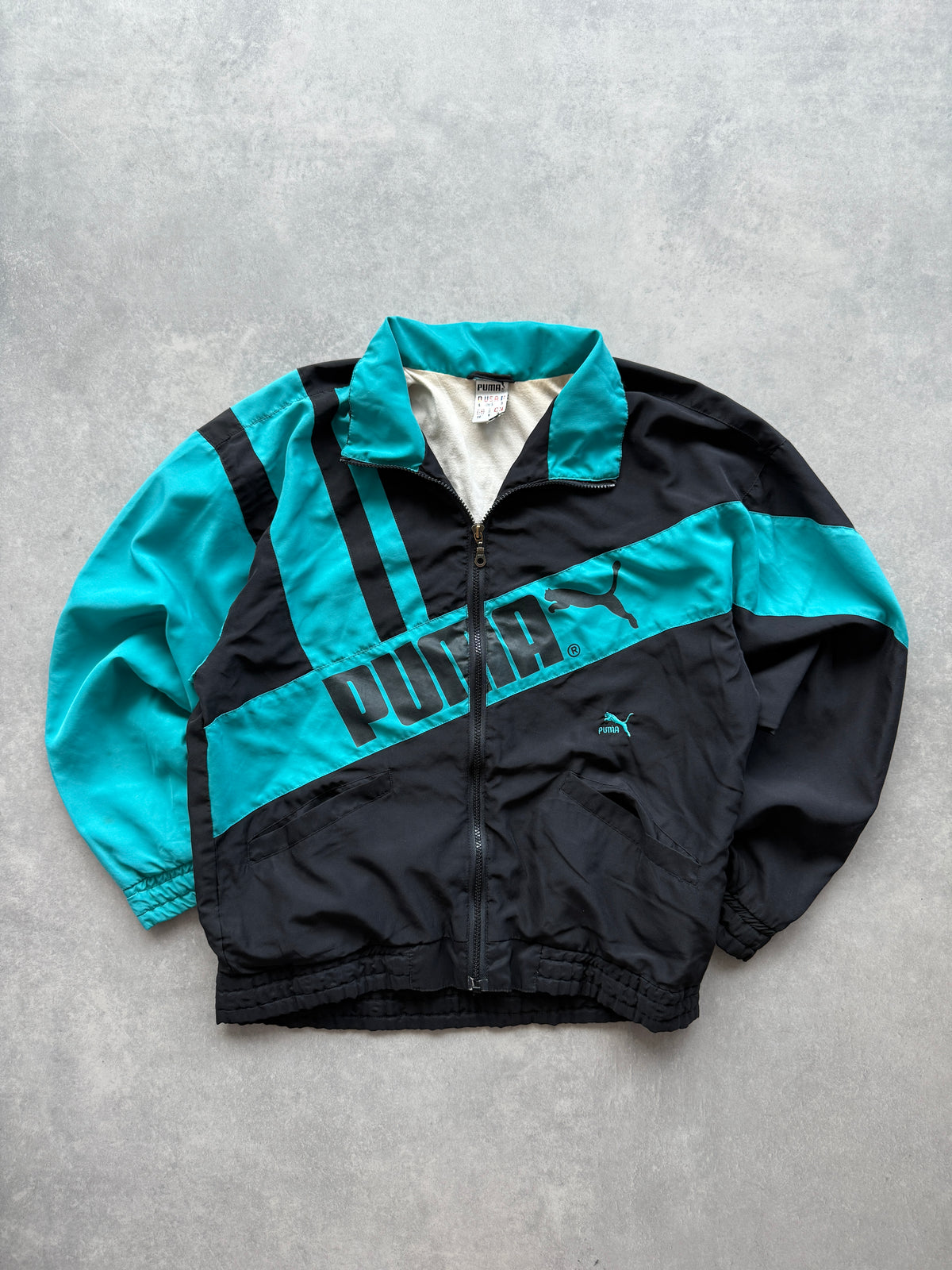 Puma vintage 90s muška zelena šuškava dukserica (M)