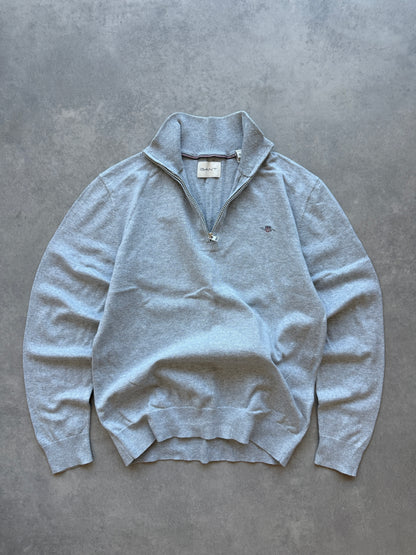 Gant muški 1/4 zip sivi džemper (S)