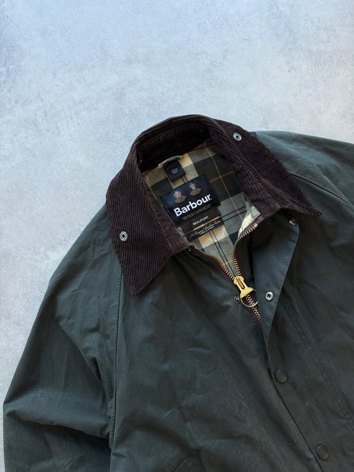 Barbour Beaufort Tartan muška wax cotton jakna (L)