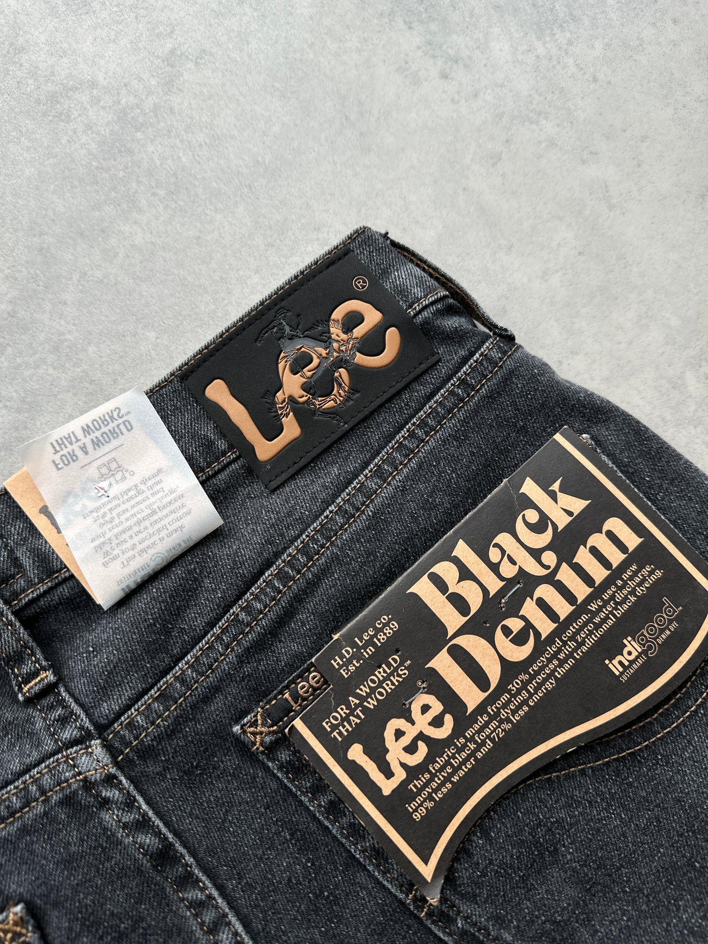 Lee Rider muške crne farmerke (29x32)