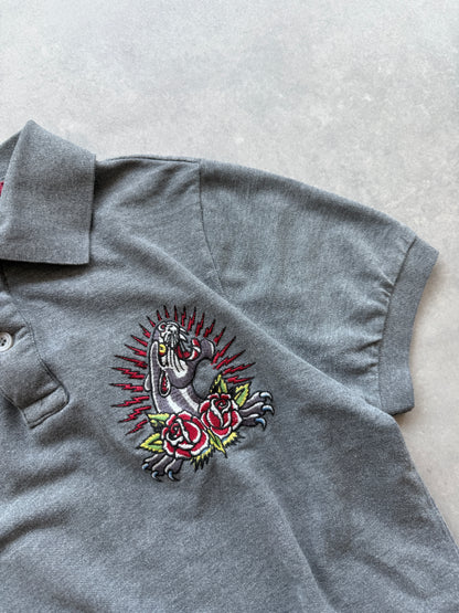 Ed Hardy Y2K muška oversized polo majica (M)