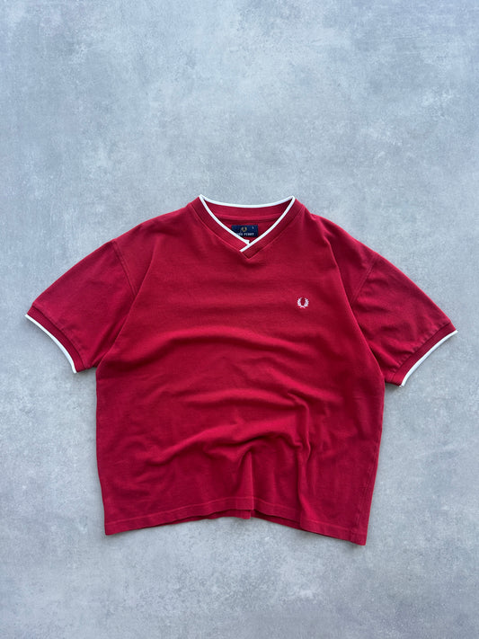 Fred Perry vintage muška crvena majica (L)