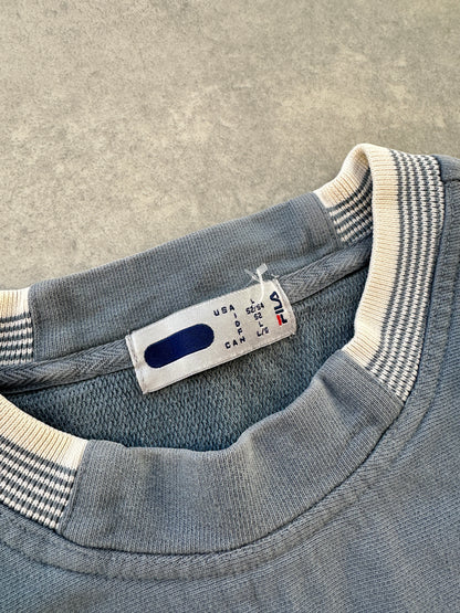 Fila 90s muška svijetlo plava baggy dukserica (L)