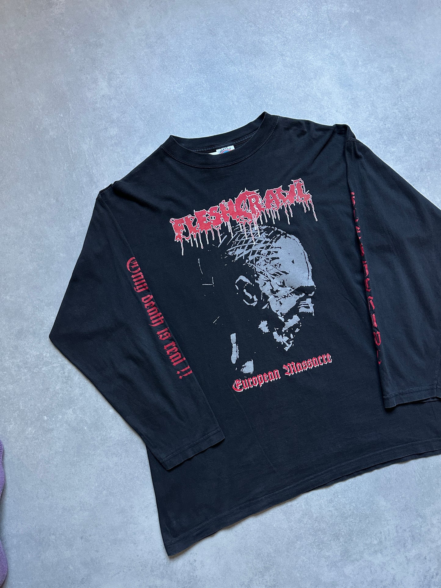 FleshCrawl European Massacre 1998 vintage muška bend majica (XL)