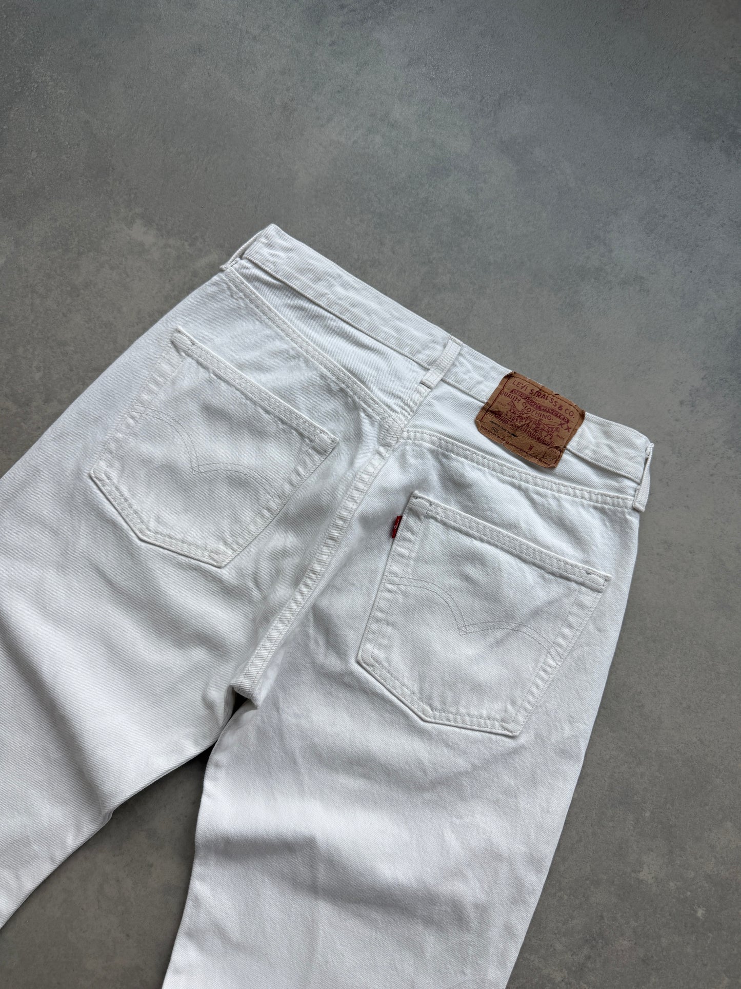 Levis 501 vintage 90s muške bijele farmerke (32x36)