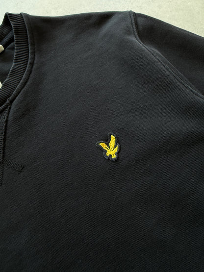 Lyle & scott muška basic crna dukserica (L)
